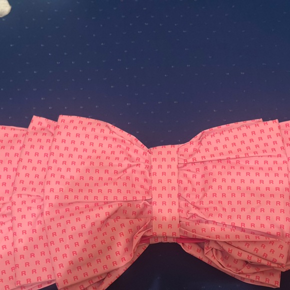 Pink Bow Off-Shoulder Top - Picture 2 of 2